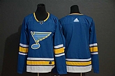 Blues Blank Blue Alternate Adidas Jersey,baseball caps,new era cap wholesale,wholesale hats